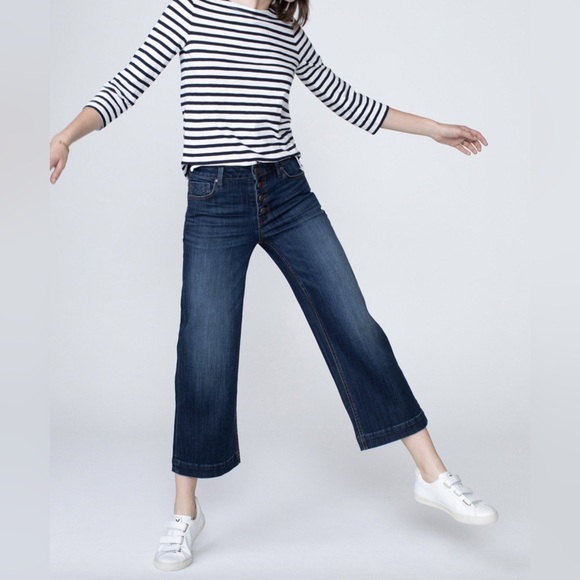 UNPUBLISHED Greta High waist crop-jeans blue crush - Picture 2 of 7